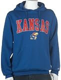 Soffe Kansas Hoodie with Arch and Mascot (Medium, Royal)