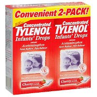 Tylenol Concentrated Infants' Drops, Cherry Flavor - 2 X 1.0 oz (Total: 2.0 oz)