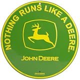John Deere Runs Metal Sign