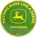 John Deere Runs Metal Sign