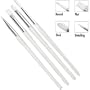 Debra Lynn Trousse de 4 pinceaux professionnels pour ongles en gel