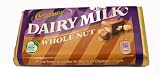 Cadbury Dairy Milk Whole Nut Chocolate Bar Box of 48x49g