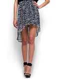 Mango Women's Tail Hem Printed Skirt