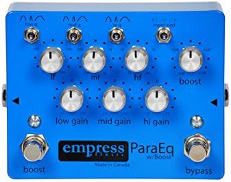Empress Effects ParaEq Equalizer Pedal Bundle w/ 4 free Items: StageTrix Setting Saver Pen, StageTrix Pedal Fastener, 2x Hosa Patch Cables