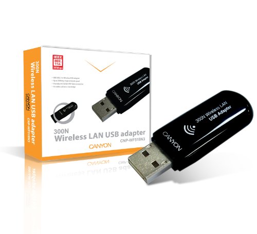 Canyon CNP-WF518N3 Netzwerk  USB-WLAN-Stick, 802.11n-Highspeed-Standard (bis 300 Mb/s) sch Preisvergleich