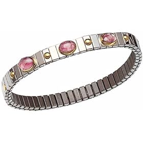 NOMINATION Thin Bracelet in stainless steel and 18k gold with three... by Nomination