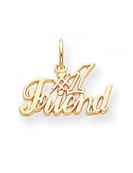 10k Yellow Gold Friend Charm