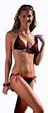 Fashy Damen Bademode Bikini, braun-rot, 40