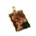 24k Gold Layered Mary with Baby Jesus Laser Photo Charm/Pendant