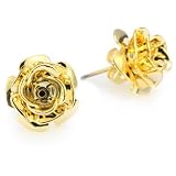 Privileged NYC Gold plated Rose Stud Earrings 