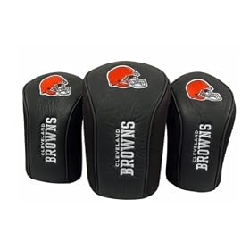Кливленд Browns НФЛ сетка Баррель Headcovers (Set 3) путем МакАртур гольфа.