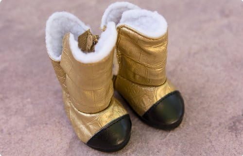 Gold Couture Doll Boots