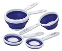 Progressive International 5-Piece Set Collapsible Measuring Cups, Blue