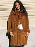 NEW GOLDEN SHEARED MINK FUR COAT sz10 #10435