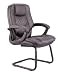Kitchen & Housewares : Deluxe Leather Visitors Chair with Pillow Top Seat and Back By Office Star