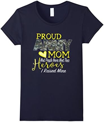 Women's Proud Army mom Large Navy