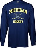 Michigan Wolverines Perennial Hockey Long Sleeve T-Shirt