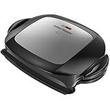George Foreman GRP472P 5 Serving Removable Plate Grill, Platinum/Black
