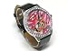 Black Tattoo Heart Rock Round Crystal Watch Gift