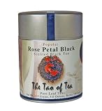 The Tao Of Tea Flower Scented And Blended Black Tea Rose Petal Black, 4-Ounce Tin (Pack of 2)