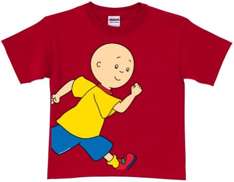 Caillou Running Red T-Shirt Size 4T
