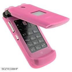 Pink Silicone Skin Rubber COVER CASE PHONE PROTECTOR for ZTE C88 MetroPCS