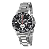 Hamilton King Scuba Chrono Men's Stainless Steel Case and Bracelet Black Dial Swiss Quartz Movement Chronograph Watch H64512132