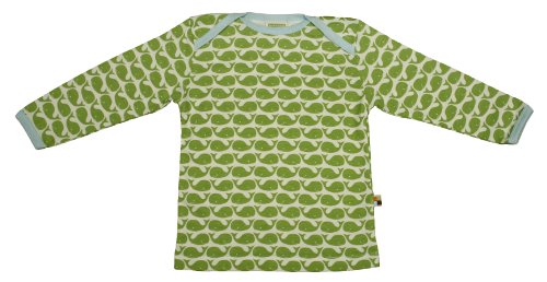 Langarm-Shirt, Single Jersey mit Wal-Druck, 100% Bio-Baumwolle (kbA), loud + proud, Moosgrün