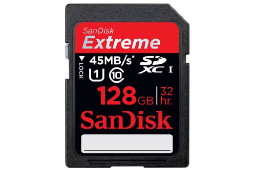 SanDisk SDSDX-128G-X46 Extreme HD-Video 128GB SDXC-Speicherkarte (45MB/s)