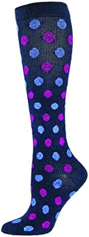 Posh Socks Carmel Womens Dress Compression Socks ( Navy - Medium )