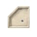Neo Angle Shower Base Finish: Tahiti Desert, Size: 38"W x 38"D