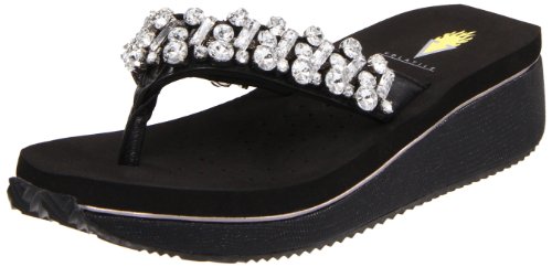 Volatile Women's Stillwater Thong Sandal,Black,9 B US