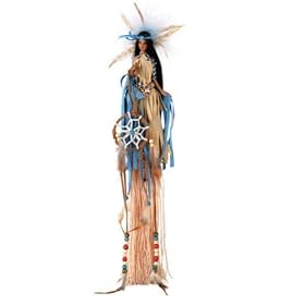 MINDA 15 Polyresin Tassel Native American Doll~Retired by Duck House Dolls