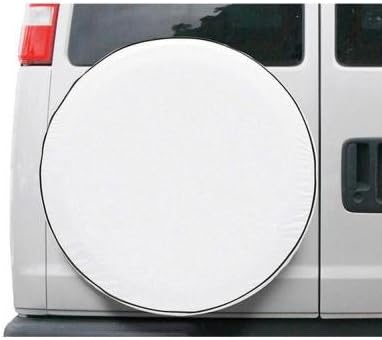 New Classic Spare Tire Cover for RVs, Vans, or Trucks- Model 2, White