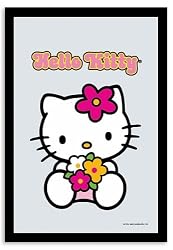 Hello Kitty - Bar Mirror (Kitty & Flowers) (Size: 9" x 12")
