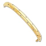 5mm Gold-plated CZ Hinged Bangle
