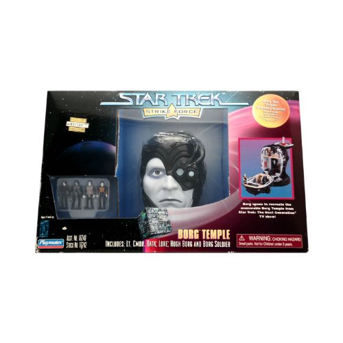 Borg Temple Playset - Star Trek Strike Force Includes Lt. Cmdr. Data, Lore, Hugh Borg and Borg Soldier