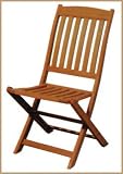 Arboria Kapur Wood Spontaniety Folding Chair 19 Inch x24.5 Inch x37 Inch