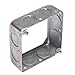O-Z/Gedney 4SE-3/4 Square Box Extension Ring, Drawn, 3/4" Knockout, 4" Size, 1-1/2" Depth (Pack of 50)