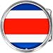Costa Rica Flag Belt Buckle