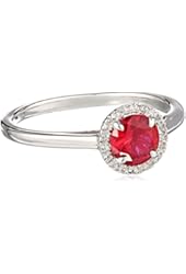 Sterling Silver Round Halo Ring