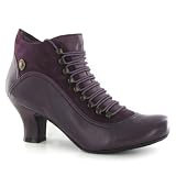 Hush Puppies Vivianna Purple Leather Womens Boots