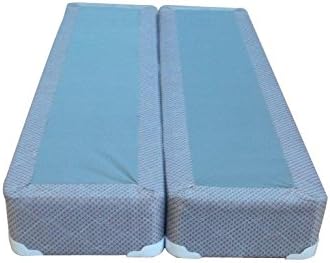 8-Inch Sturdy Box Spring for Mattress Support-Durable and Fully Assembled, Natural Wood Foundation for Full, Black