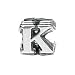 Zable(tm) Sterling Silver Open Initial 'K' Bead / Charm