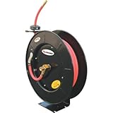 ReelWorks Spring Rewind Air Hose Reel with 3/8in. x 50ft. Hose, Model# L808153