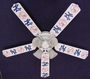 Ceiling Fan Designers 52FAN-MLB-NYY MLB York Yankees Baseball Ceiling Fan 52 In. at Amazon.com