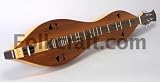 Folkcraft Sugar Maple Custom Hourglass Dulcimer With Western Red Cedar Soundboard, Flat Peg Head And Leaf Heart Tone Holes