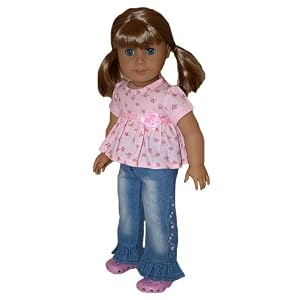 SPECIAL. Lot of Three Outfits. Fits 18 Dolls Like American Gril Doll and Others. by Silly Monkey