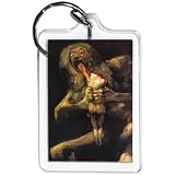 Saturn Devouring His Son ~ Francisco Goya Keychain ~ 1.5 X 2.5 by pennylanegifts