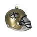 Pack of 2 NFL New Orleans Saints Glass Helmet Christmas Ornaments